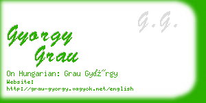 gyorgy grau business card